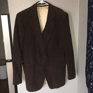 Romanian hand made corduroy vest and blazer.